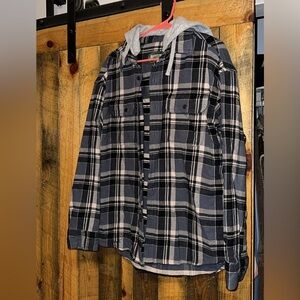 Hooded flannel